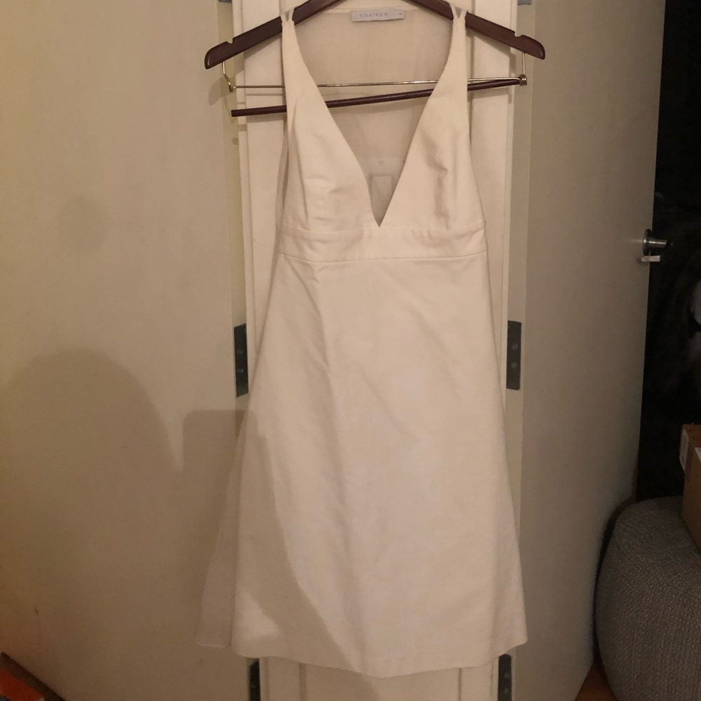Chaiken white sheer back dress- Never worn